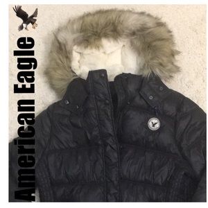 American Eagle Black Puffer Coat XXL 🌟